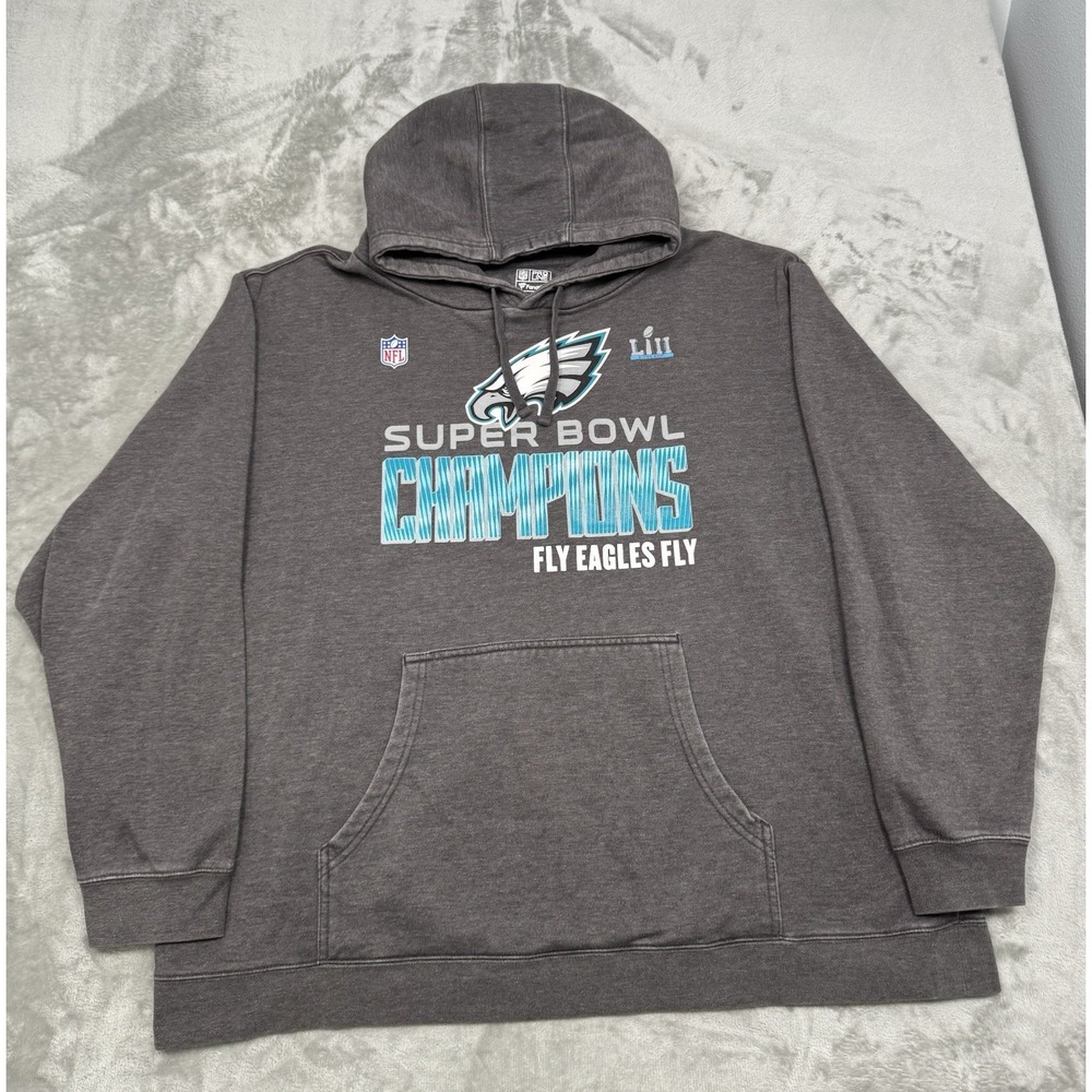 Philadelphia Eagles Pullover Hoodie Mens 3XL Super Bowl Champions Sweatshirt NFL